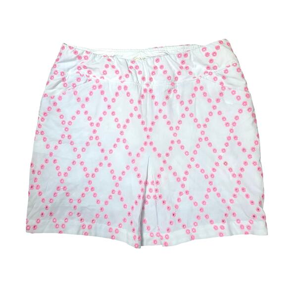 Lilly Pulitzer Luxletic Monica Skort in Prosecco Pink Oversized Diamond Eyelet - Picture 1 of 7